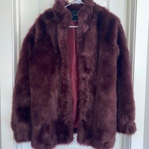 Purple Faux Fur Jacket